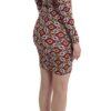 GF Ferre Chic Multicolor Cocktail V-Neck Dress - Image 4