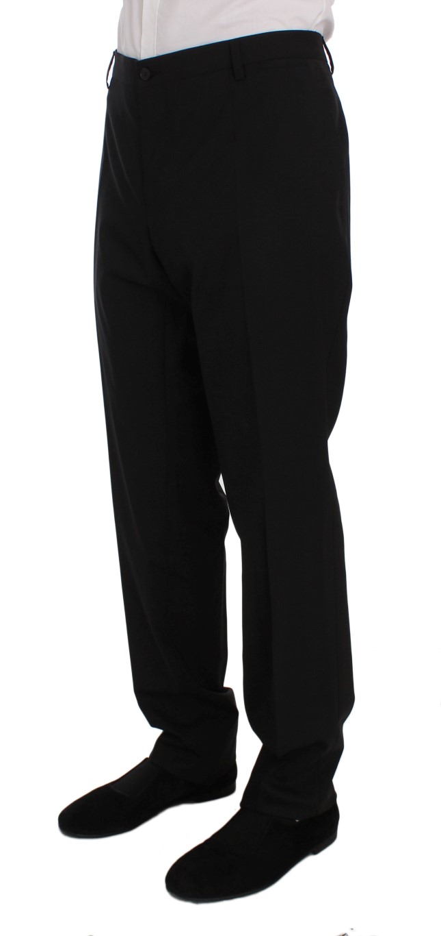 Dolce & Gabbana Black Wool Stretch Dress Pants • Fashion Brands Outlet