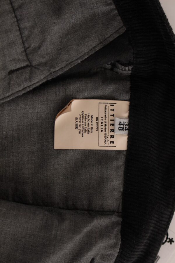 GF Ferre Black Corduroy Cotton Straight Fit Pants • Fashion Brands Outlet