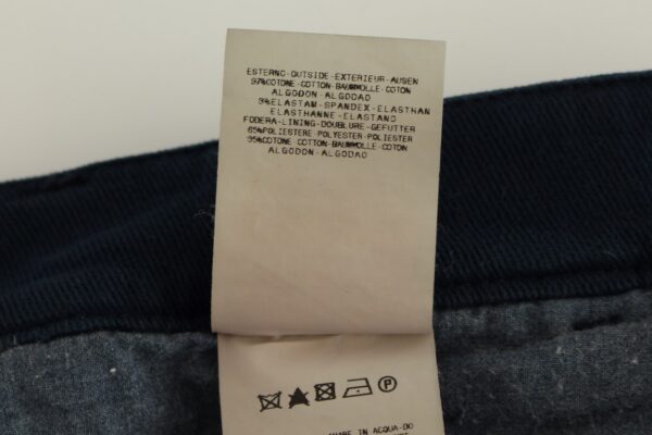 GF Ferre Elegant Blue Cotton Stretch Chinos • Fashion Brands Outlet