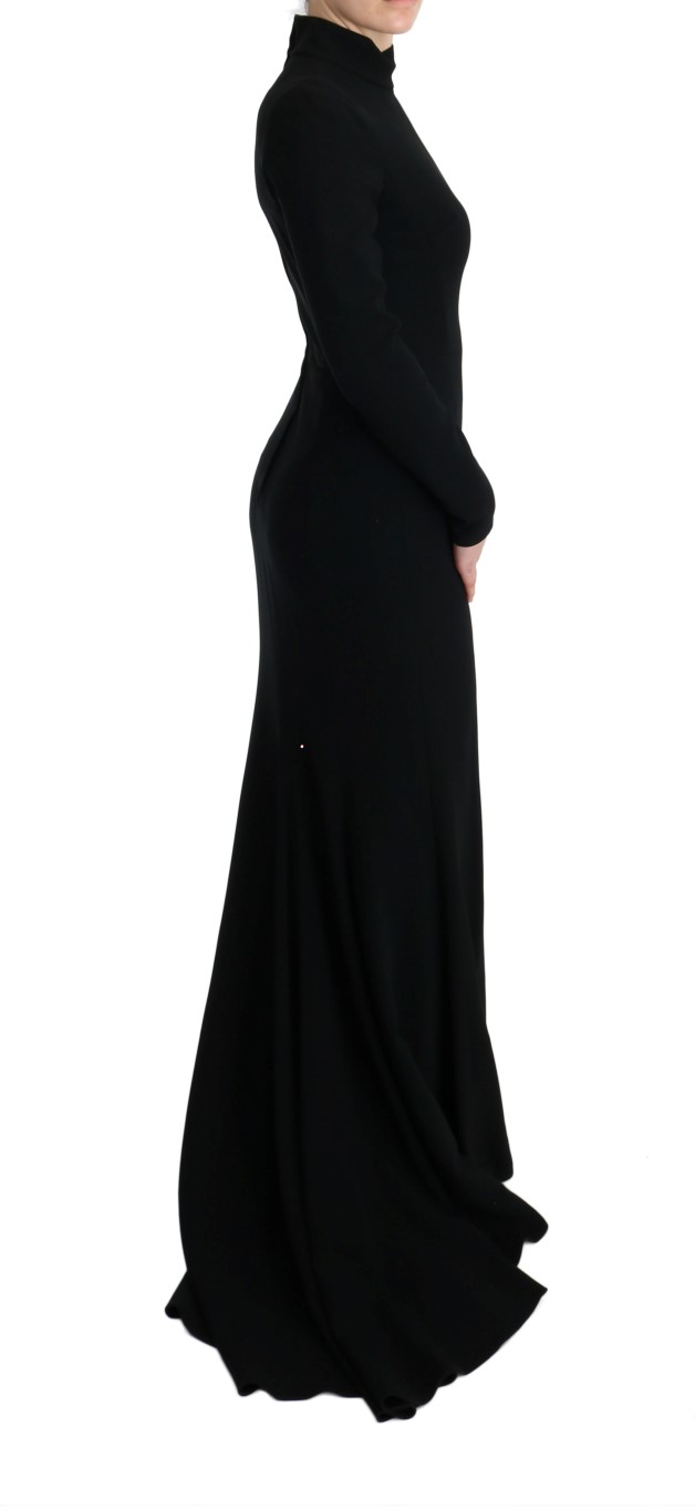 Dolce & Gabbana Black Stretch Long Gown Sheath Dress • Fashion Brands ...