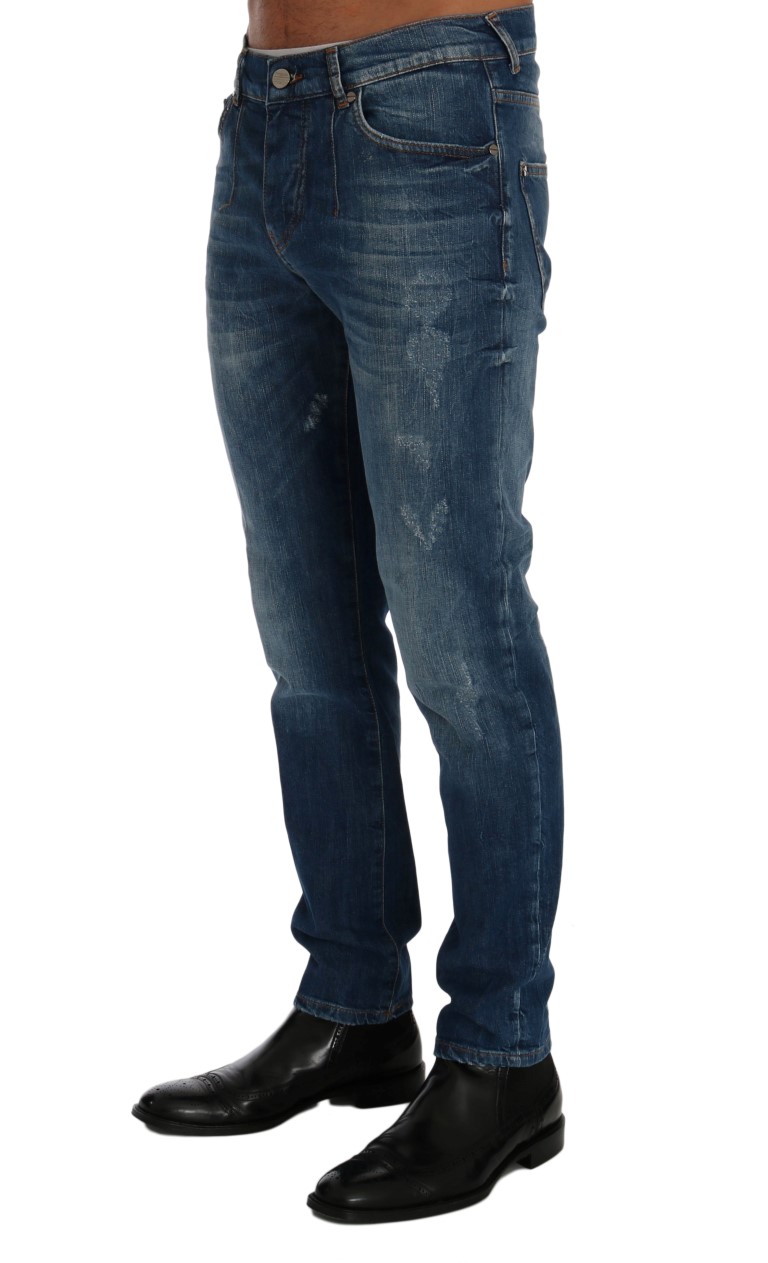 byrde Gå ned Kreta Frankie Morello Blue Wash Perth Slim Fit Jeans • Fashion Brands Outlet
