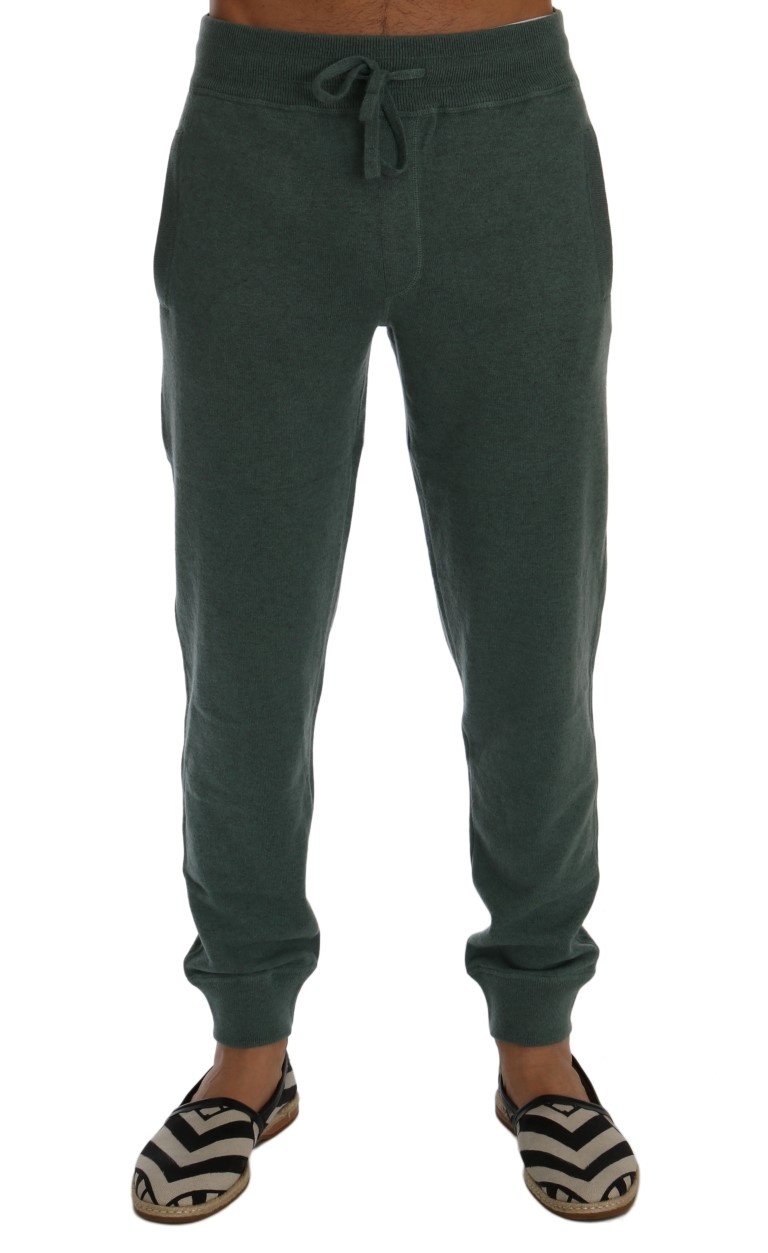 Dolce & Gabbana Green Cashmere Training Pants • Fashion Brands Outlet