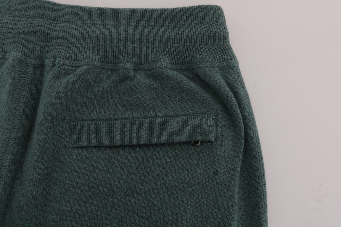 Dolce & Gabbana Green Cashmere Training Pants • Fashion Brands Outlet