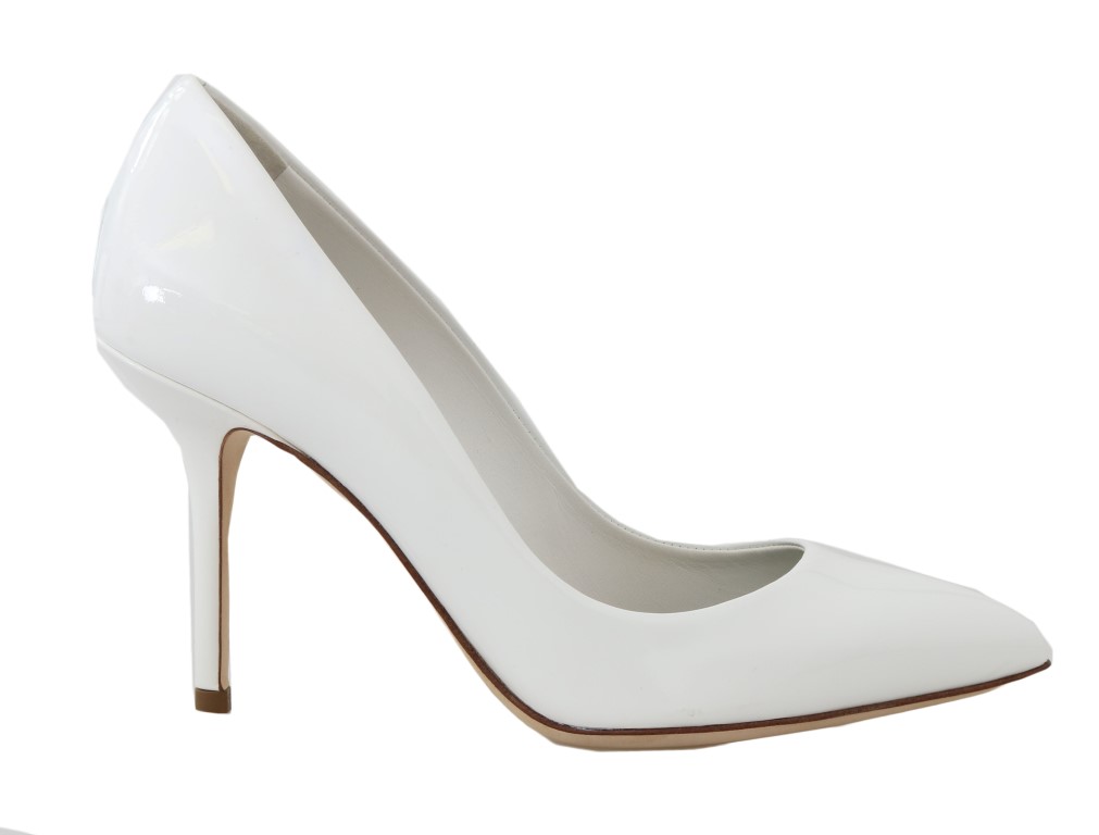 leather pumps white