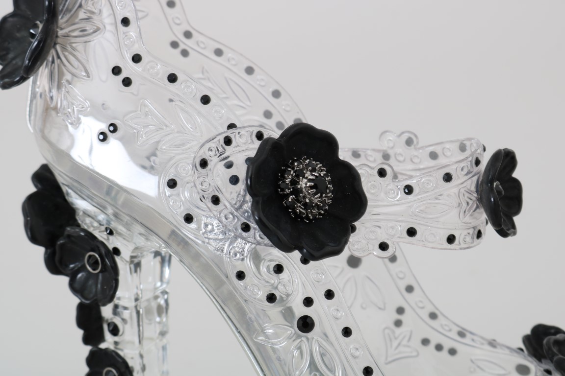 Dolce & Gabbana Transparent CINDERELLA Crystal Shoes • Fashion Brands Outlet