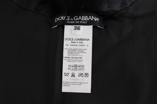 Dolce & Gabbana Black Fox Fur Collar Scarf • Fashion Brands Outlet