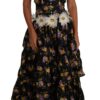 632986 Black Sartoria Ball Floral Rose Crystal Dress 3.jpg