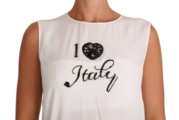 643506 White Silk I Love Italy Cami T Shirt 2.jpg