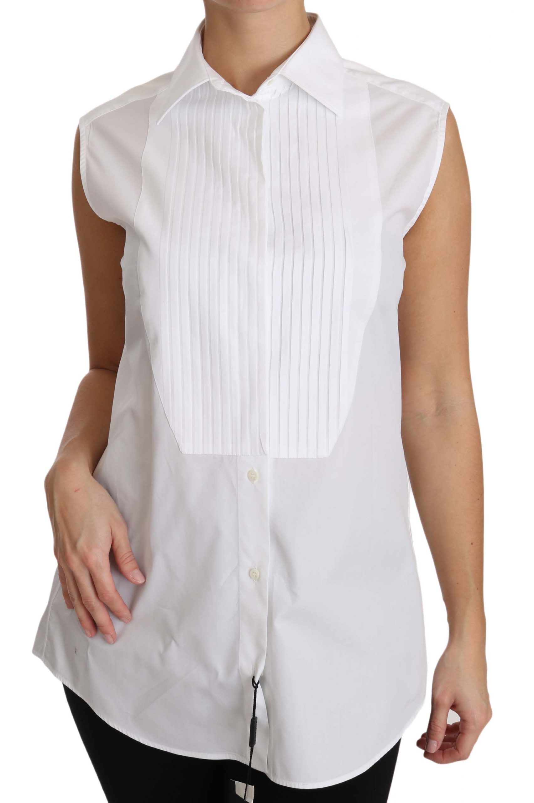 sleeveless tops with collars