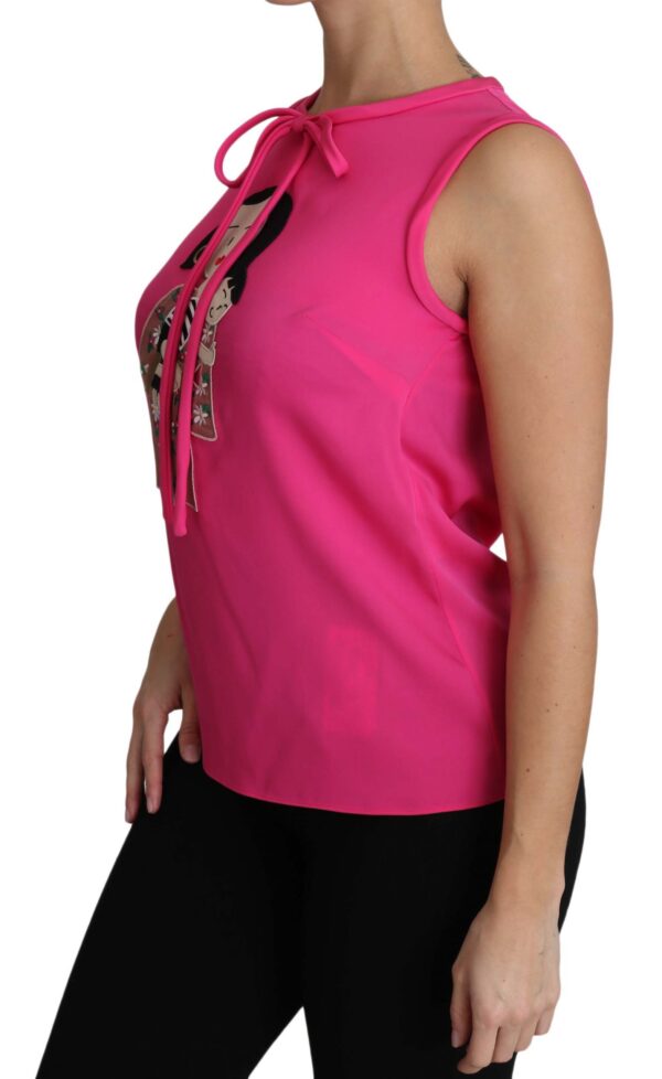 651171 Pink Family Silk Tank Mama Blouse Top Shirt 4.jpg