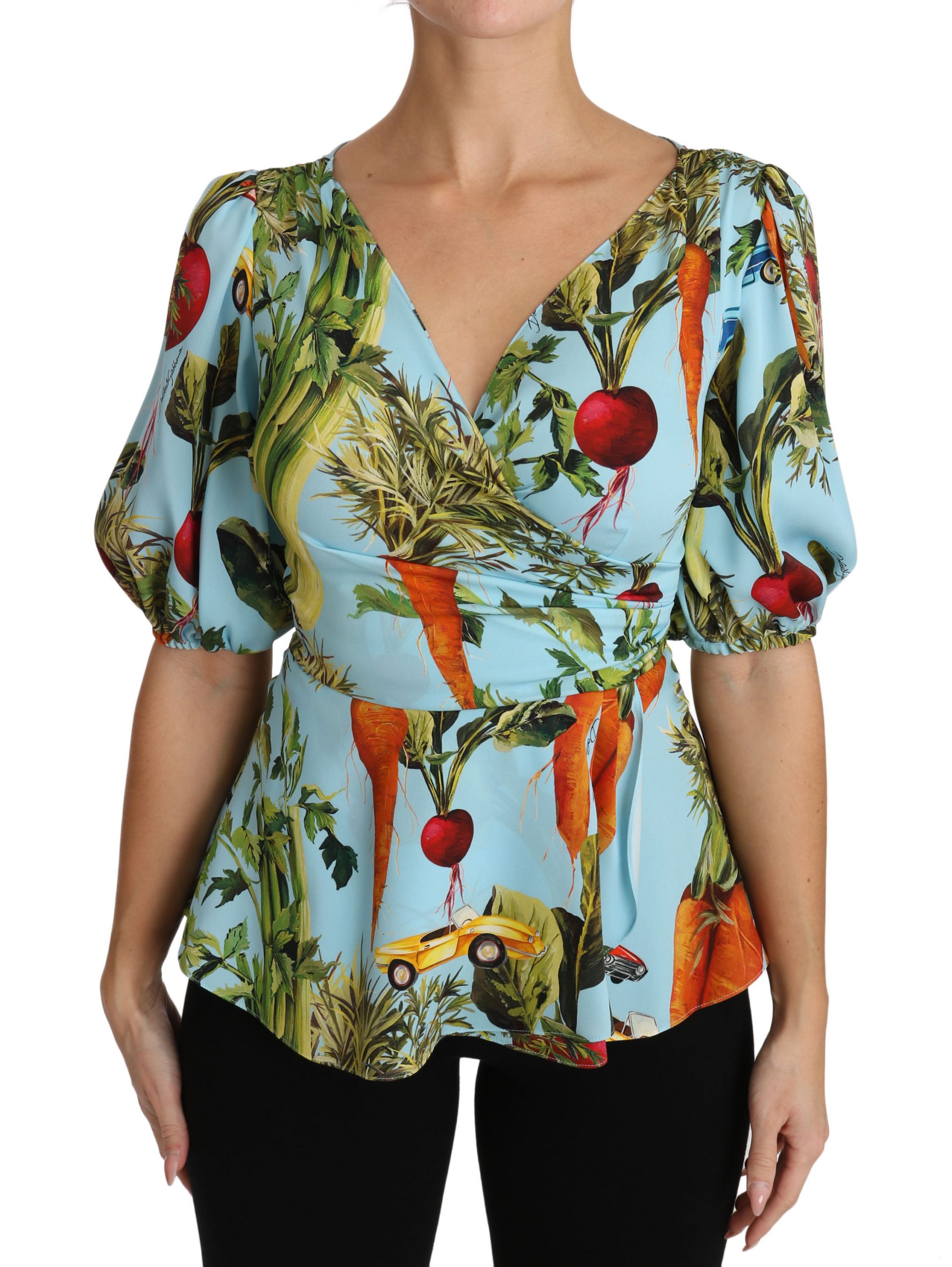 dolce and gabbana wrap top