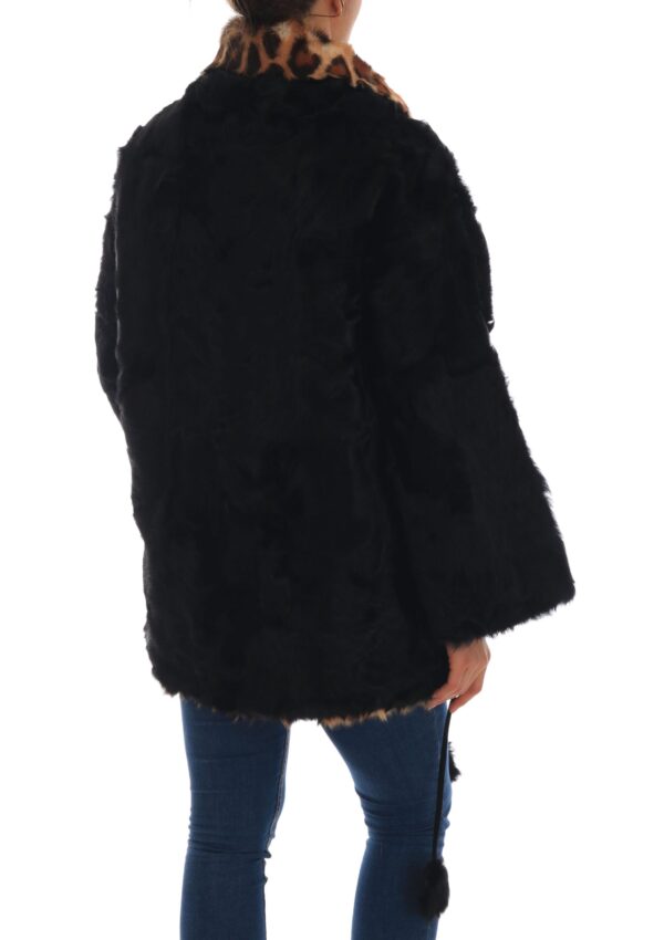 654682 Black Lamb Leopard Print Fur Coat Jacket 3.jpg