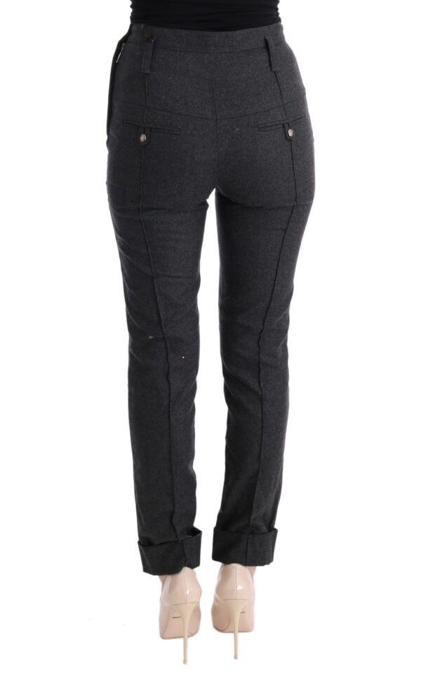 Ermanno Scervino Gray Virgin Wool Skinny Casual Pants • Fashion Brands ...