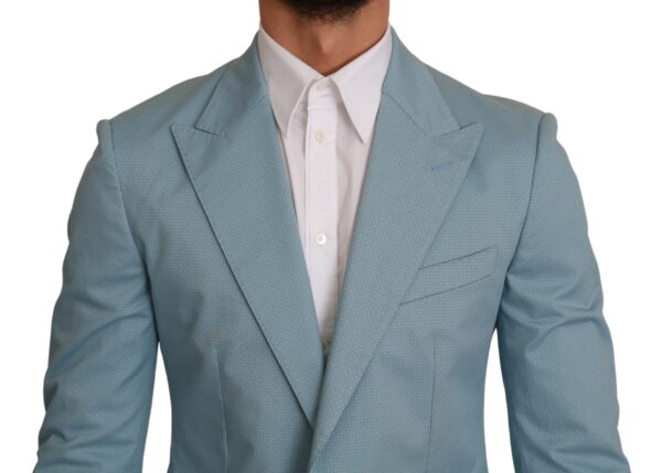 Dolce & Gabbana Elegant Blue Fantasy Pattern Blazer - Image 4
