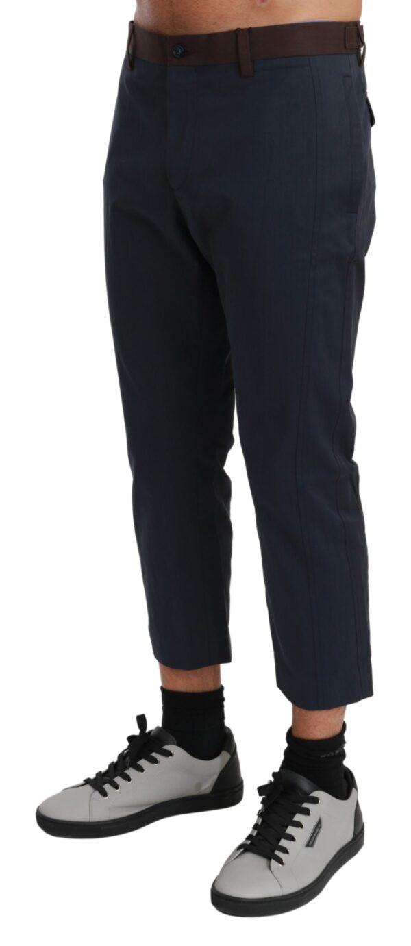 Chic Cropped Stripe Casual Pants - Image 2