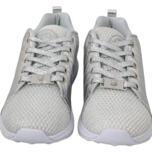 Philipp Plein Sleek Silver Sneakers for Trendsetters - Image 4