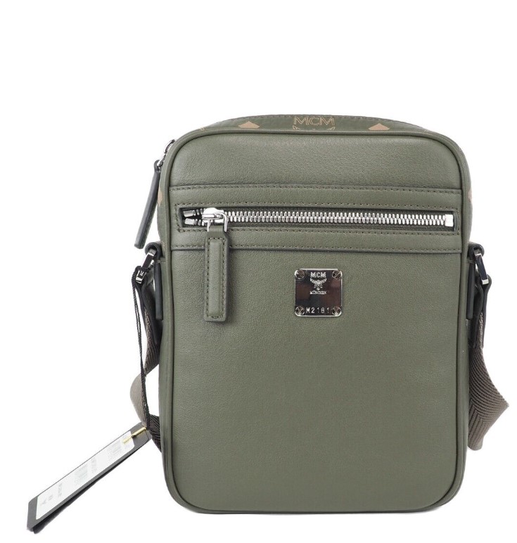 MCM Klassik Mini Sea Turtle Visetos Mixed Leather Multifunction Crossbody  Bag Green • Fashion Brands Outlet