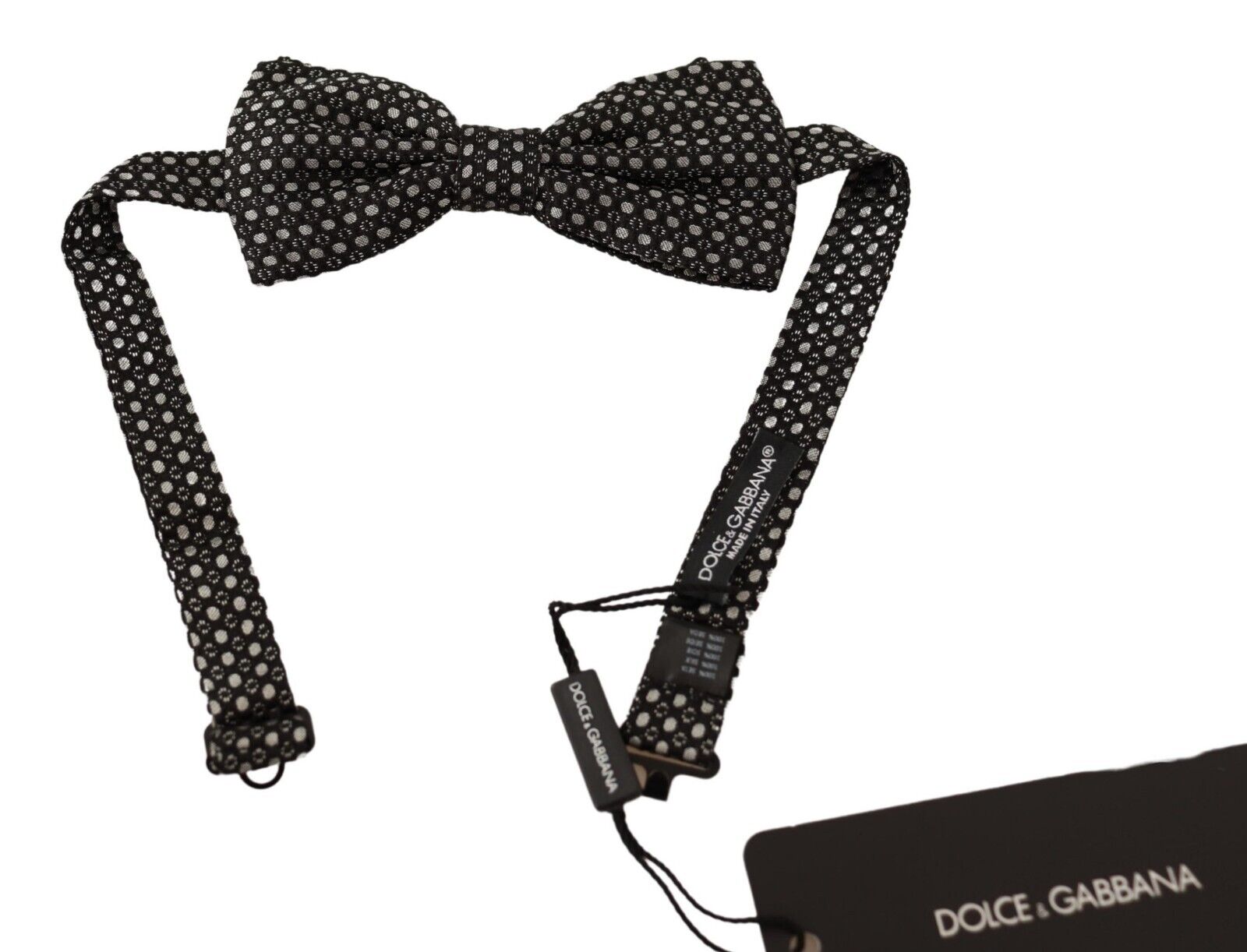 Save 51% Dolce & Gabbana Black Patterned Necktie Papillon Silk Bow Tie for Men Mens Accessories Ties 