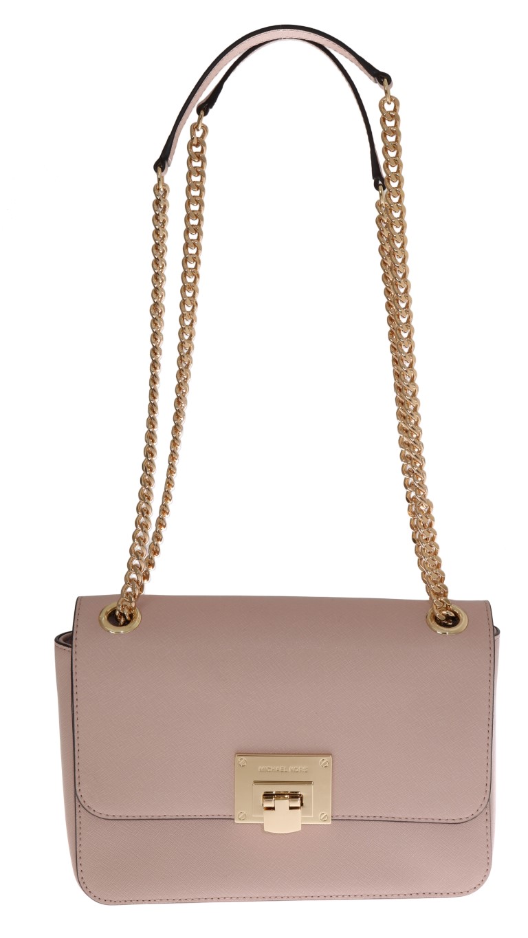 Michael kors Pink TINA Leather Shoulder Bag • Fashion Brands Outlet