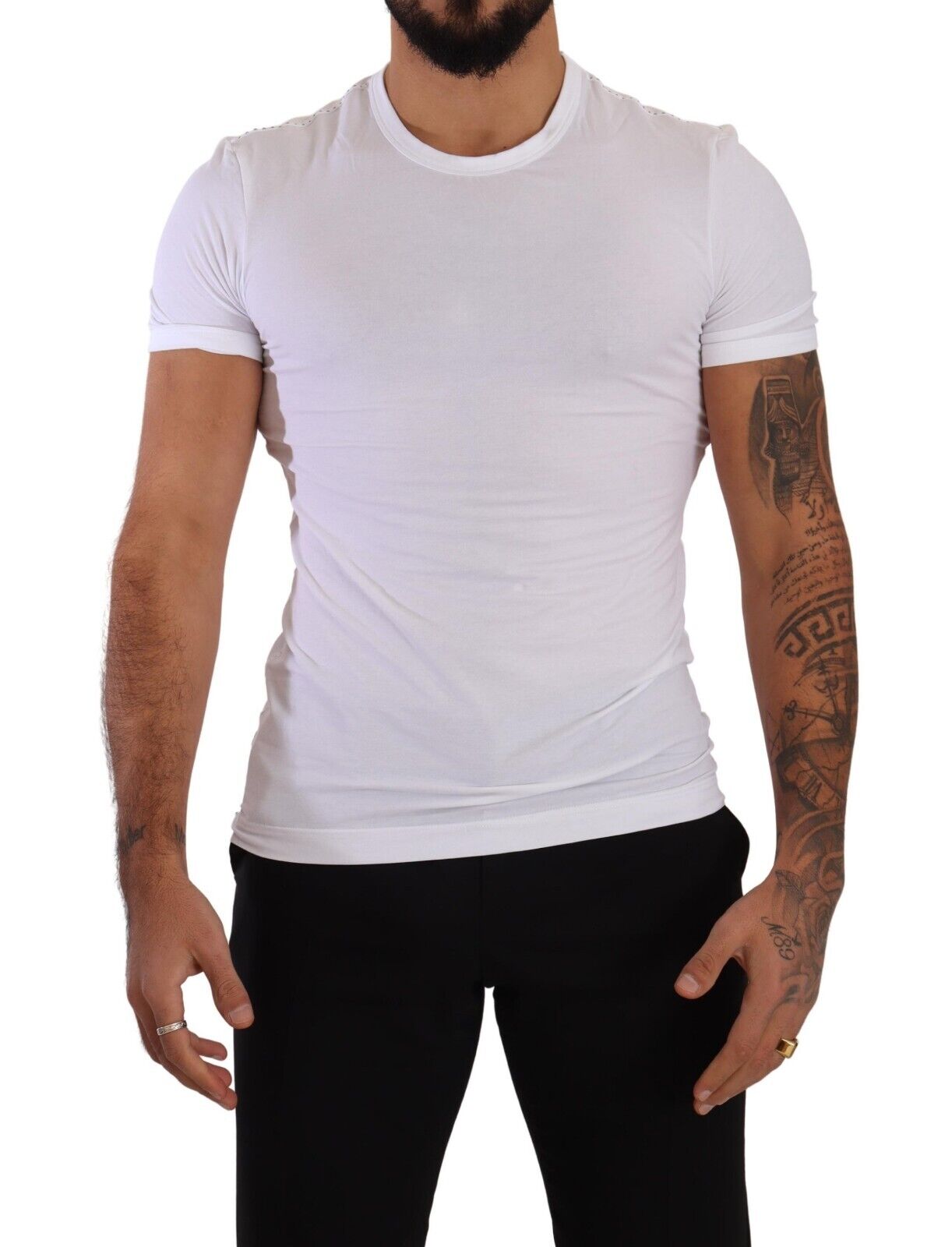Konsultation Bedøvelsesmiddel redaktionelle Dolce & Gabbana White Round Neck Cotton Stretch T-shirt Underwear • Fashion  Brands Outlet