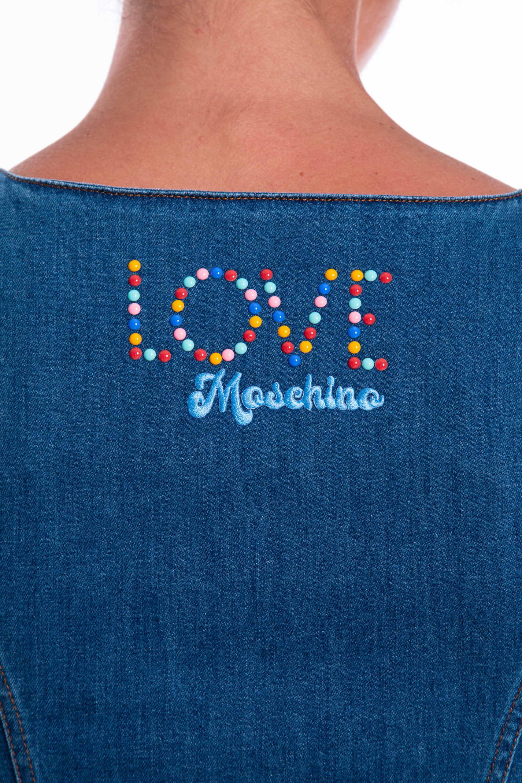 Moschino Women's Monogrammed Denim Shirt