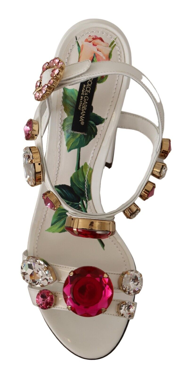 Dolce & Gabbana Multi-pattern Dg Heel Sandals in Natural | Lyst