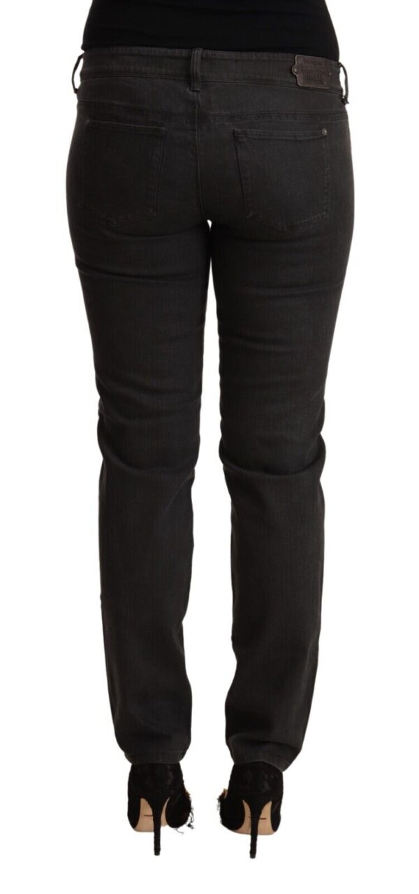 Ermanno Scervino Chic Black Low Waist Skinny Denim - Image 3