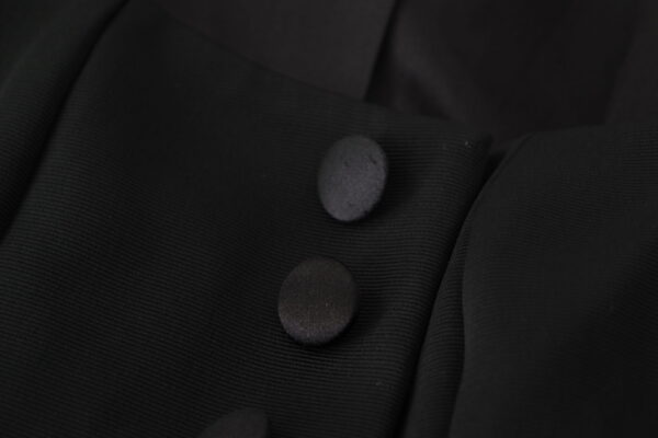 Dolce & Gabbana Sleek Black Snap Jacket with Silk Lining - Image 8
