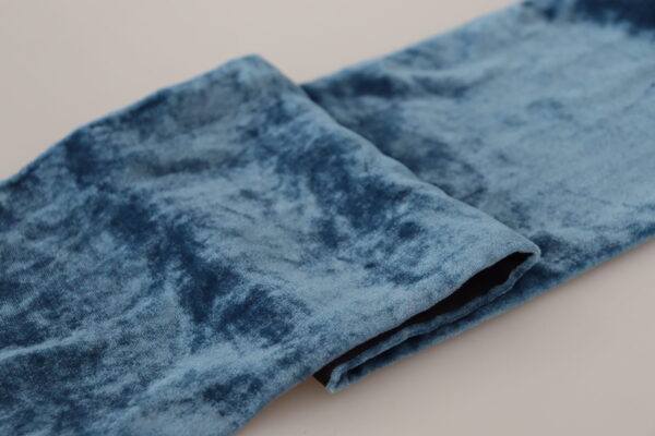 Dolce & Gabbana Elegant Silk Men's Scarf in Regal Blue - Image 5