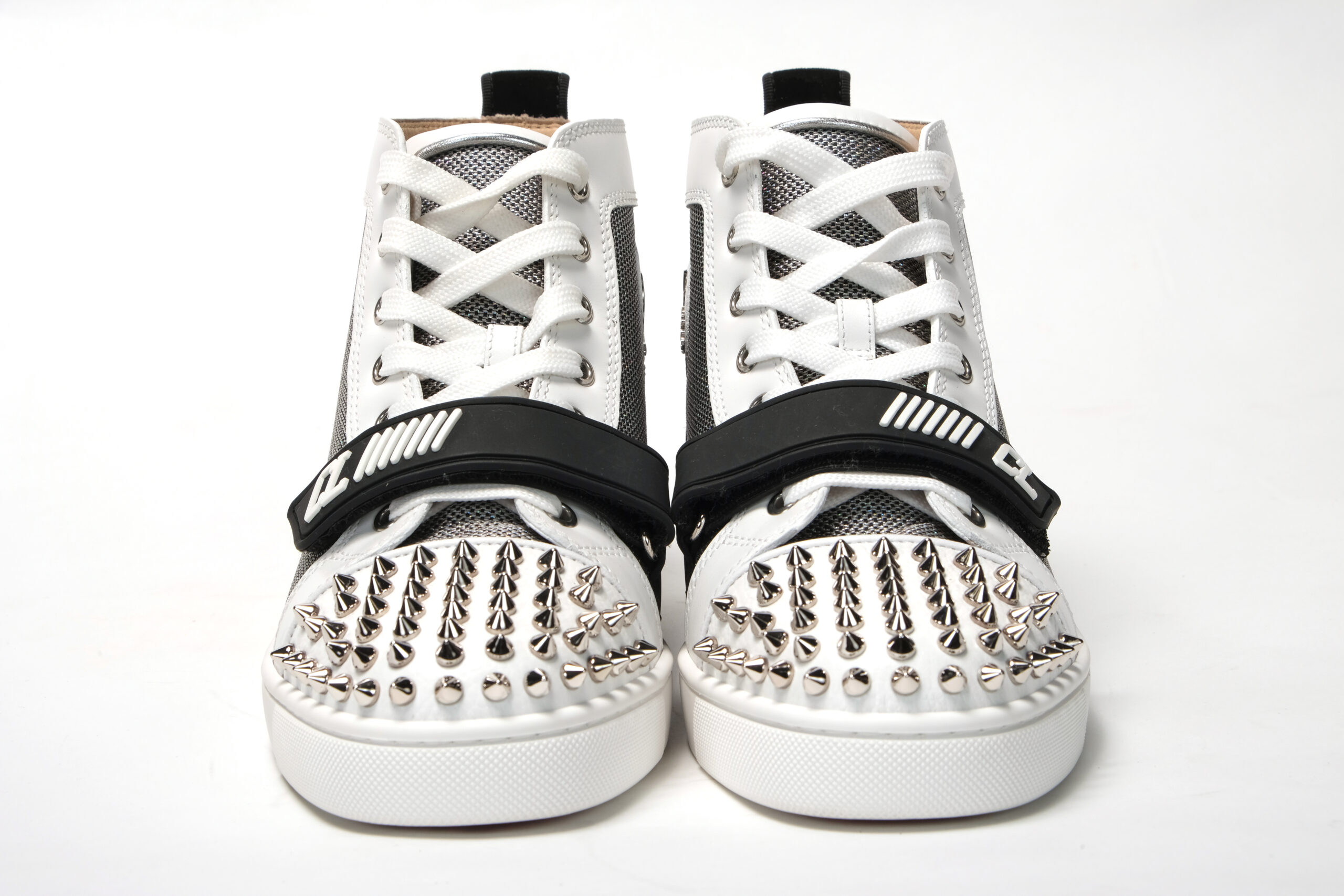 Christian Louboutin Women's "Lou Spikes" Fashion Sneakers  Shoes US 9.5 IT 39.5