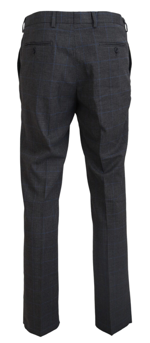 BENCIVENGA Elegant Checkered Wool Dress Pants for Men - Image 3