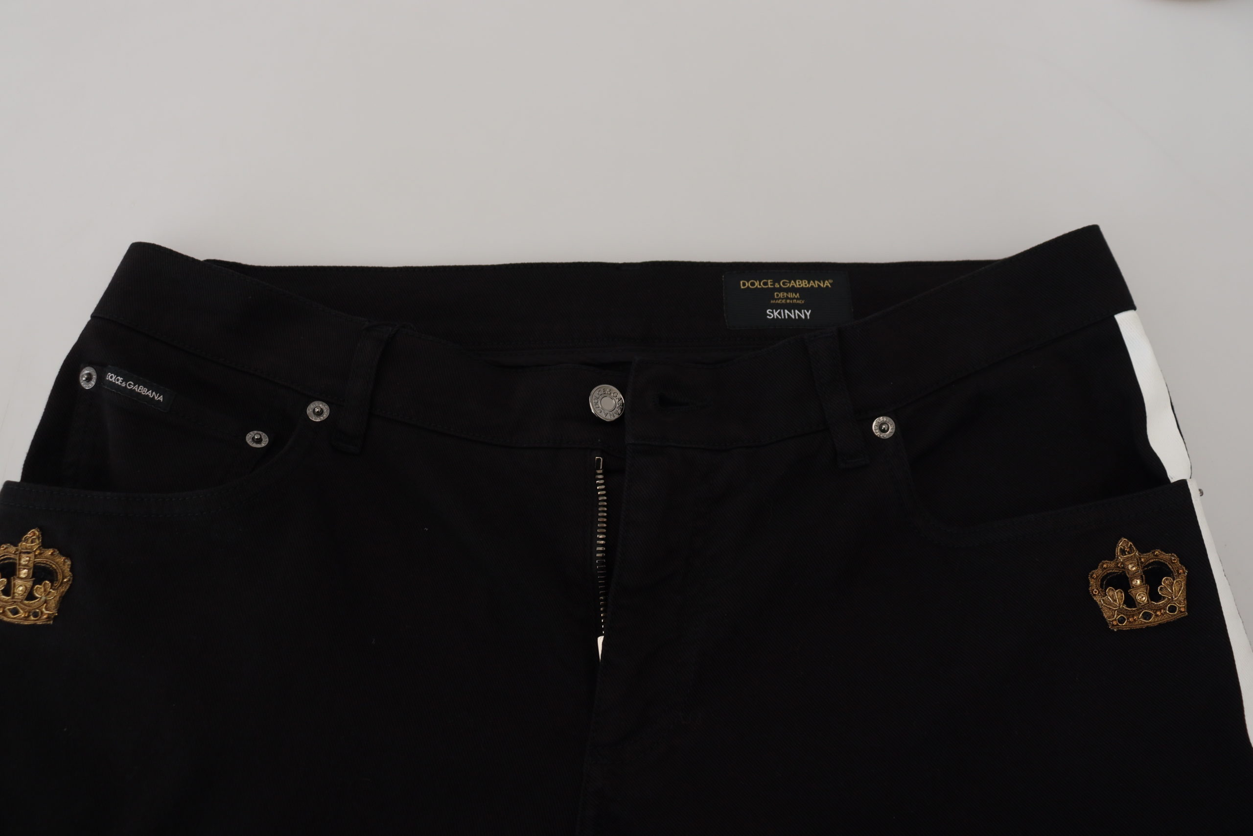 Dolce & Gabbana Black Cotton Denim Jeans • Fashion Brands Outlet