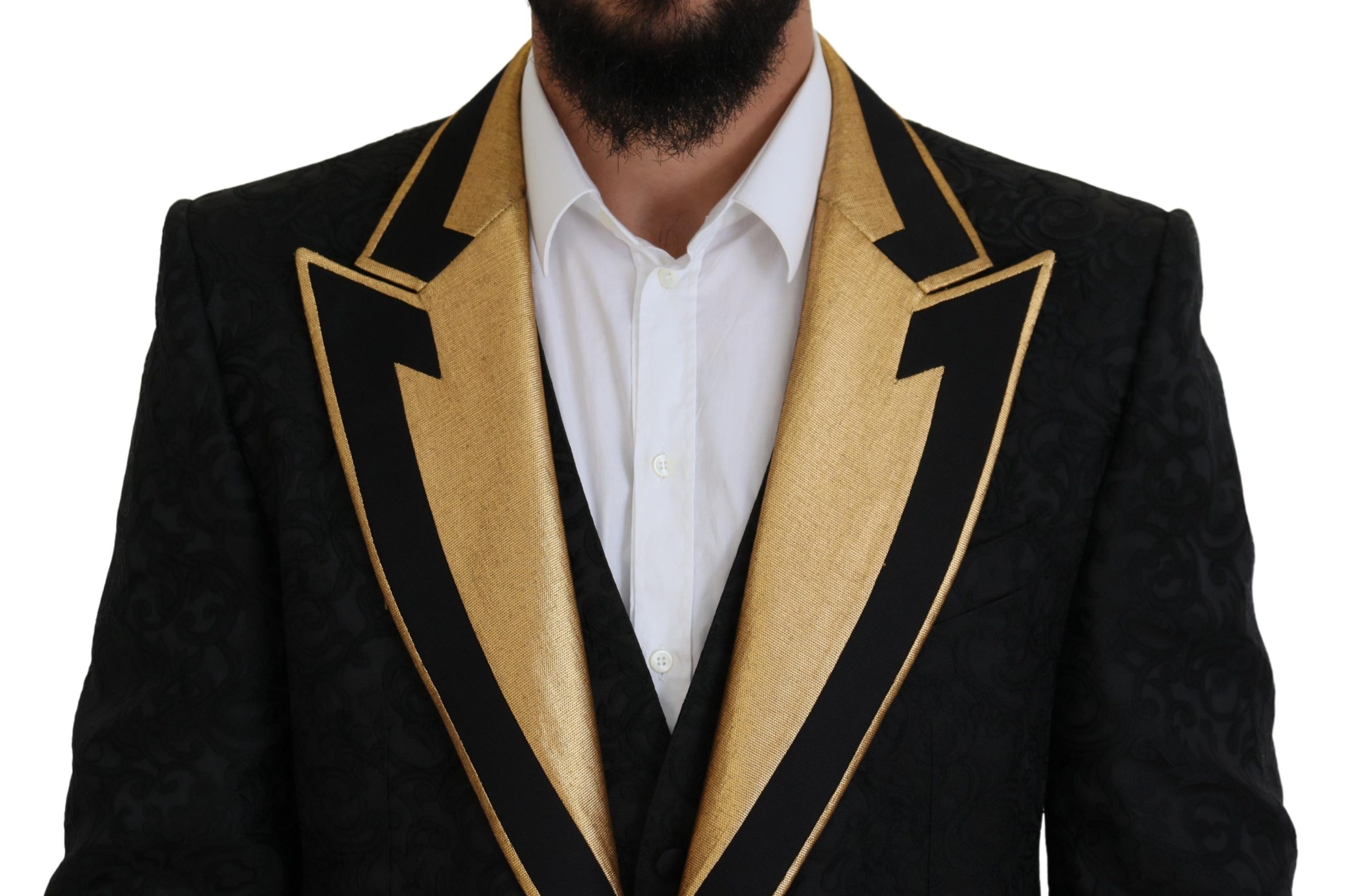 Black gold 2024 tuxedo jacket