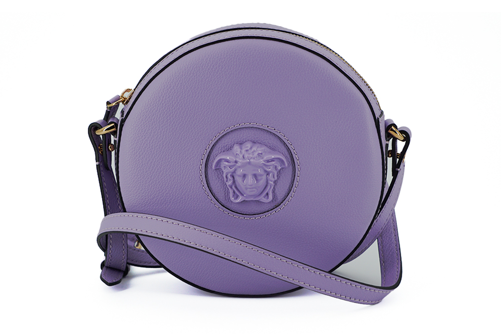 Crossbody Shoulder Leather Bag Purple