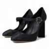 Dolce & Gabbana Chic Black Brocade Mary Janes Pumps - Image 3