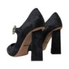 Dolce & Gabbana Chic Black Brocade Mary Janes Pumps - Image 4
