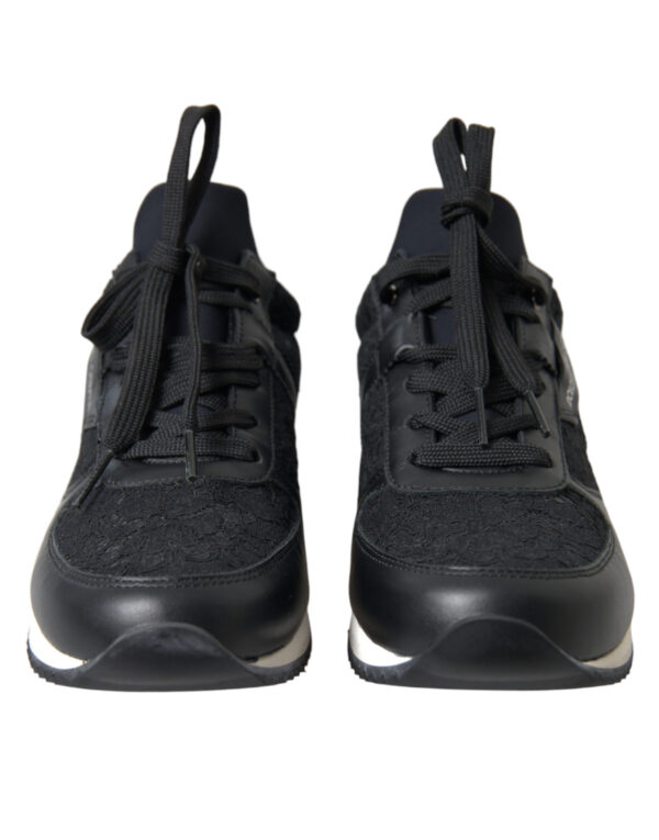 Dolce & Gabbana Elegant Black Classic Sneakers - Image 4