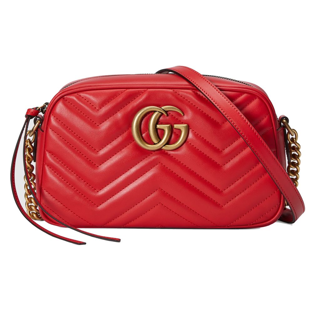 Red Leather Gucci 1955 Horsebit Shoulder Bag | GUCCI® UK