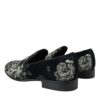 Dolce & Gabbana Elegant Floral Velvet Loafers - Image 4