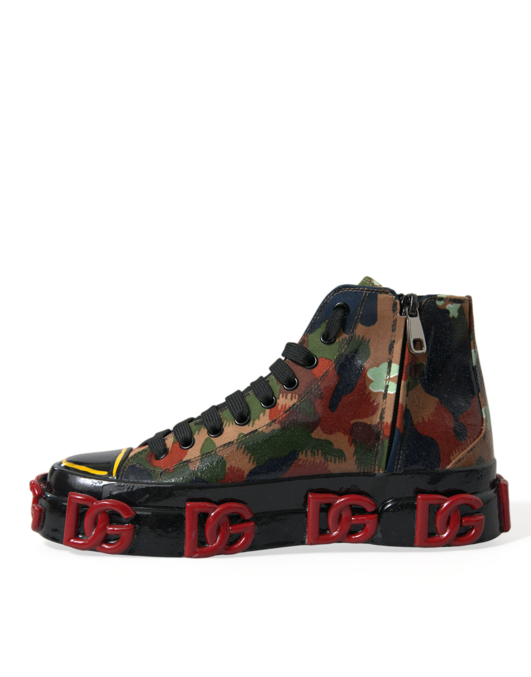 Dolce & Gabbana Multicolor High-Top Sneakers with Luxe