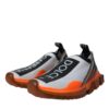 Dolce & Gabbana Black White Orange Slip On Sorrento Sneakers Shoes - Image 3