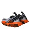 Dolce & Gabbana Black White Orange Slip On Sorrento Sneakers Shoes - Image 4