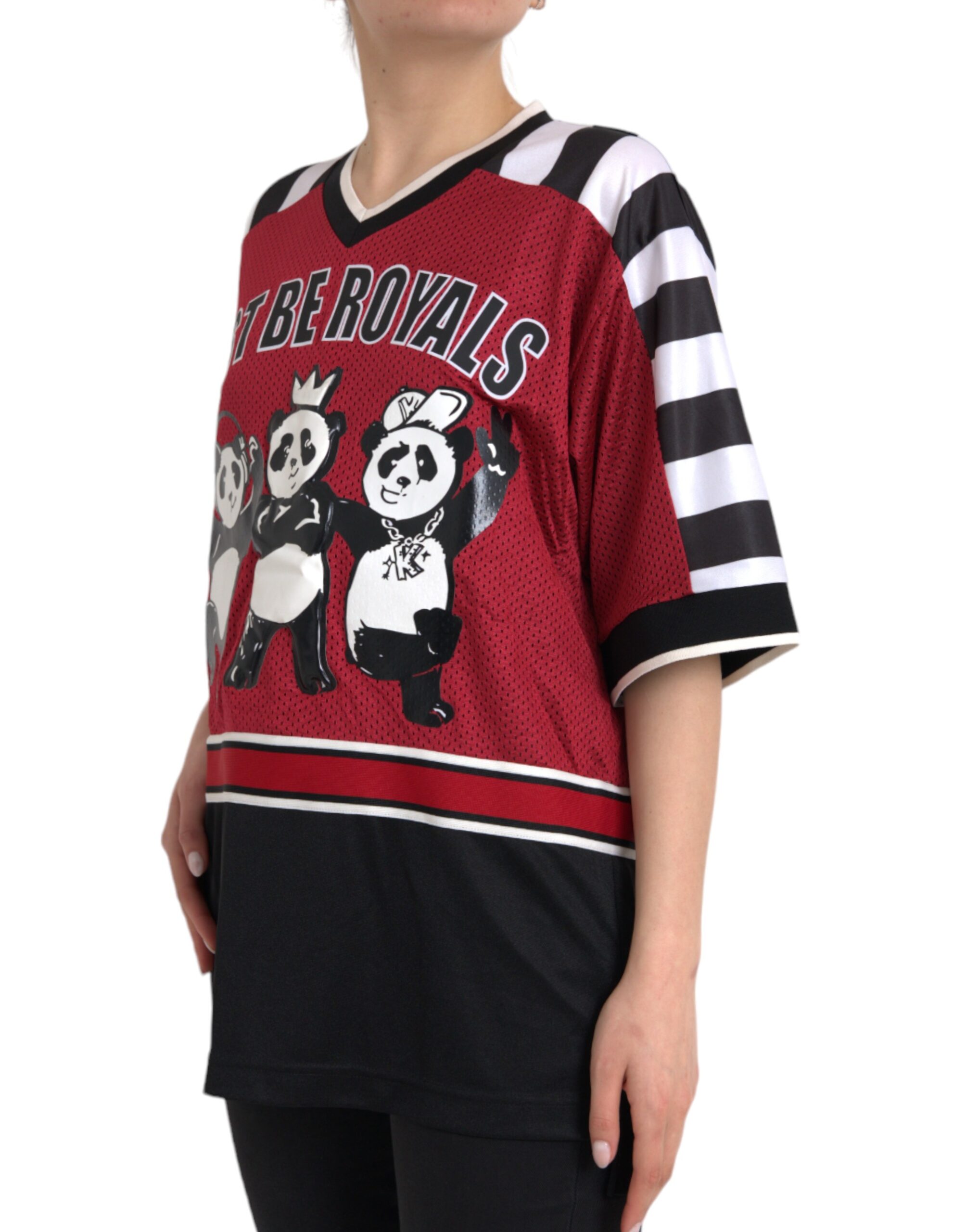 Dolce Gabbana Multicolor Royals Panda Oversized T shirt Fashion Brands Outlet