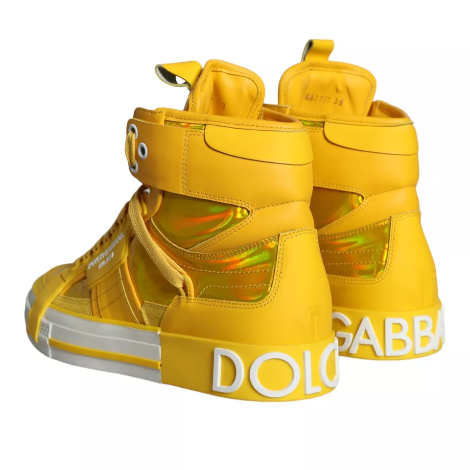 High top yellow sneakers online