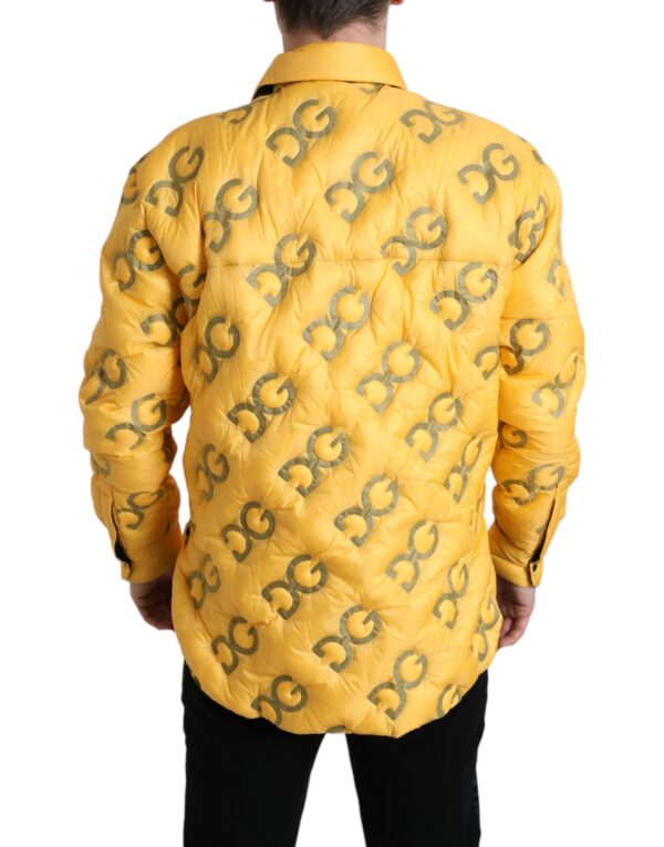 Dolce & Gabbana Elegant Yellow Padded Blouson Jacket - Image 3