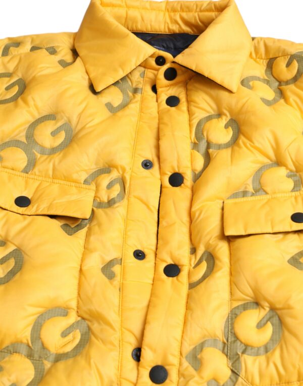 Dolce & Gabbana Elegant Yellow Padded Blouson Jacket - Image 5