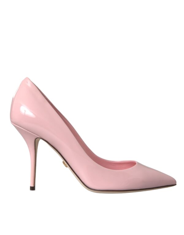 Dolce & Gabbana Light Pink Patent Leather Pumps Heels Shoes - Image 6