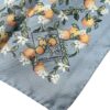 Dolce & Gabbana Gray Oranges Silk Square Handkerchief Scarf - Image 4