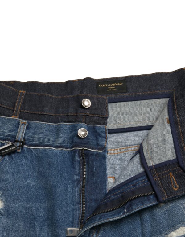 Dolce & Gabbana Chic Skinny Tattered Denim Jeans - Image 5